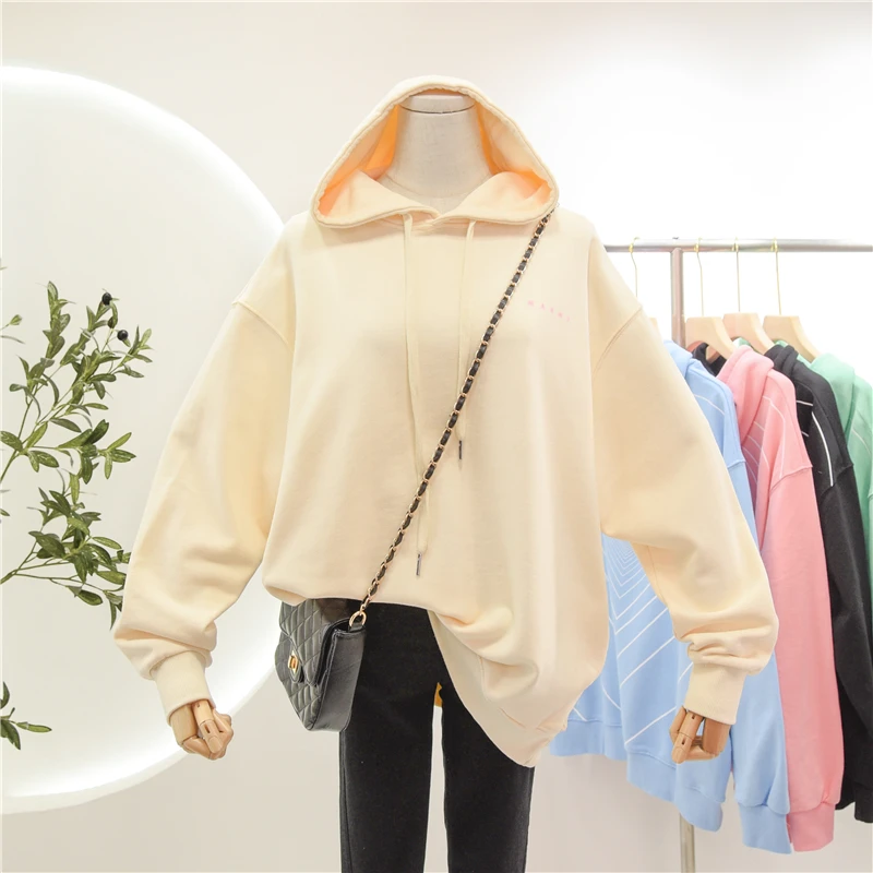 2021 Spring Autumn Korean Style Back Heart Letter Print Top Loose Plain Pullover Hooded Sweatshirt Student Fashion Hoodie
2021 Spring Autumn Korean Style Back Heart Letter Print Top Loose Plain Pullover Hooded Sweatshirt Student Fashion Hoodie