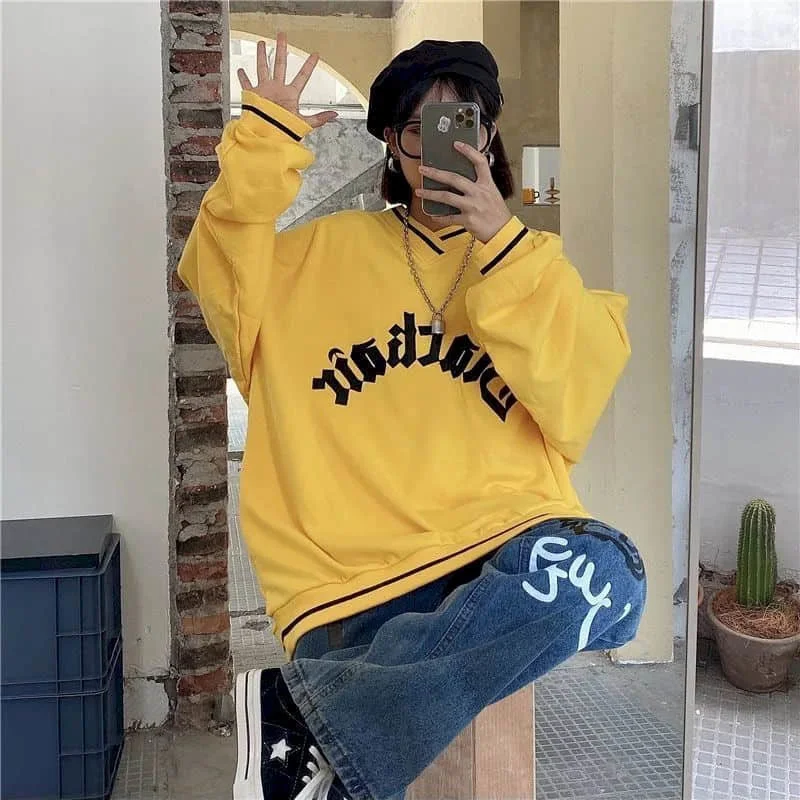 Cotton Hip-hop Sports T-shirt Long-sleeve Couple Wear Female Student New Embroidery Oversize Baseball Uniform Hip Street Shirts
Cotton Hip-hop Sports T-shirt Long-sleeve Couple Wear Female Student New Embroidery Oversize Baseball Uniform Hip Street Shirts