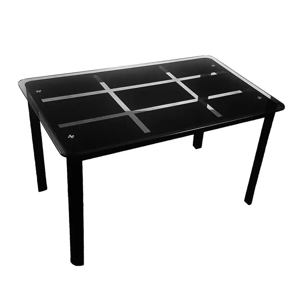 Rectangle Tempered Glass Dining Table with Nine Block Box Pattern Black varnish dining room furniture dining table
Rectangle Tempered Glass Dining Table with Nine Block Box Pattern Black varnish dining room furniture dining table