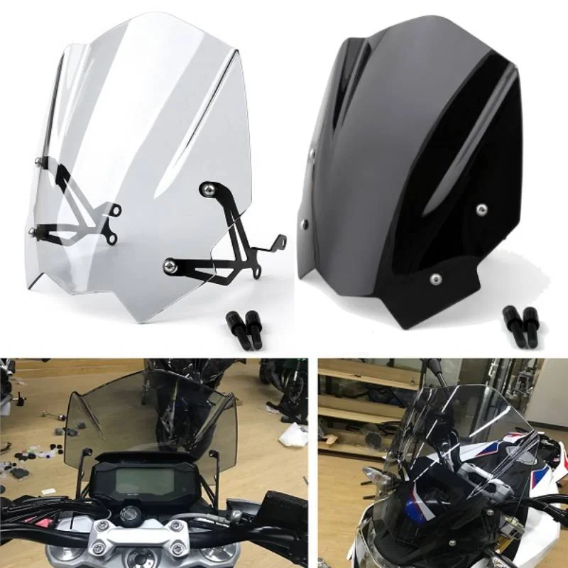 Motorcycle Accessories Windscreen Windshield with Mounting bracket For BMW G310R G 310 R 2017 2018 2019 2020 2021 ABS Fairing
Motorcycle Accessories Windscreen Windshield with Mounting bracket For BMW G310R G 310 R 2017 2018 2019 2020 2021 ABS Fairing