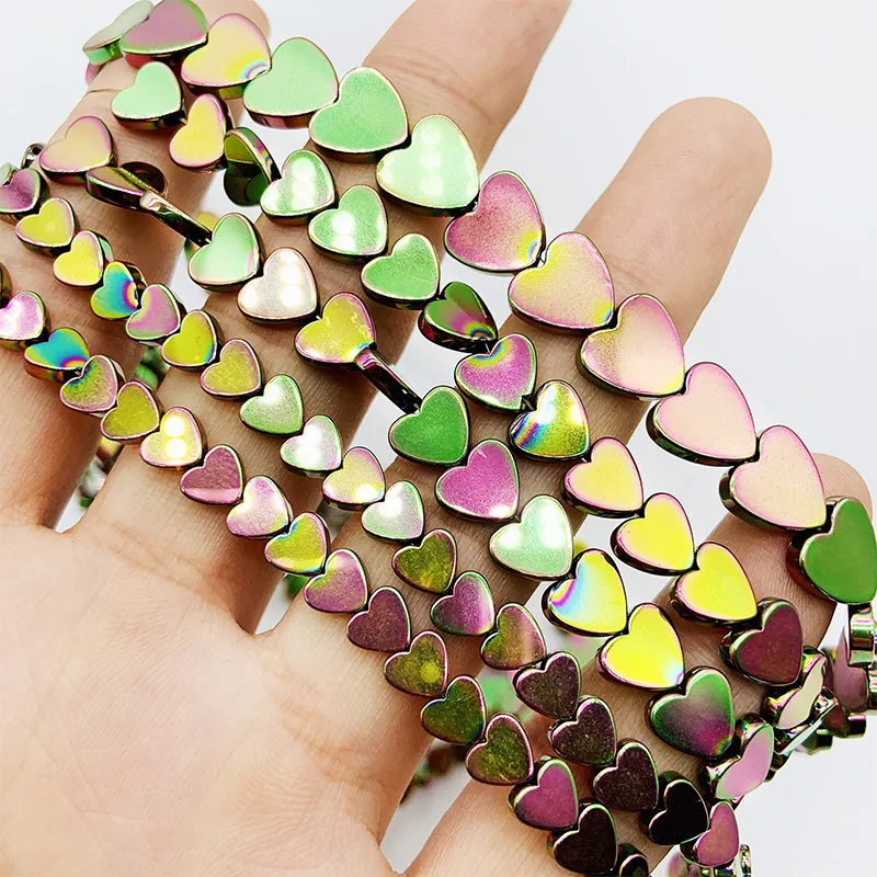 RBFHYER Hematite6/8/10mm Natural Stone New Green Peach Hearts Loose Beads For Handmade bracelet Necklace Diy Jewelry Accessories
RBFHYER Hematite6/8/10mm Natural Stone New Green Peach Hearts Loose Beads For Handmade bracelet Necklace Diy Jewelry Accessories