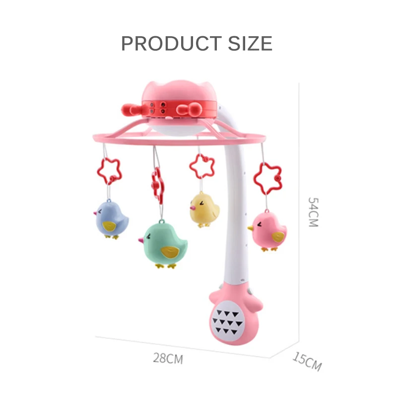 Holder Rotating Mobile Bed Bell Musical Box Baby Rattles Crib Mobiles Toy 0-12 Months Newborn Infant Nightlight Rotation Rattle
Holder Rotating Mobile Bed Bell Musical Box Baby Rattles Crib Mobiles Toy 0-12 Months Newborn Infant Nightlight Rotation Rattle