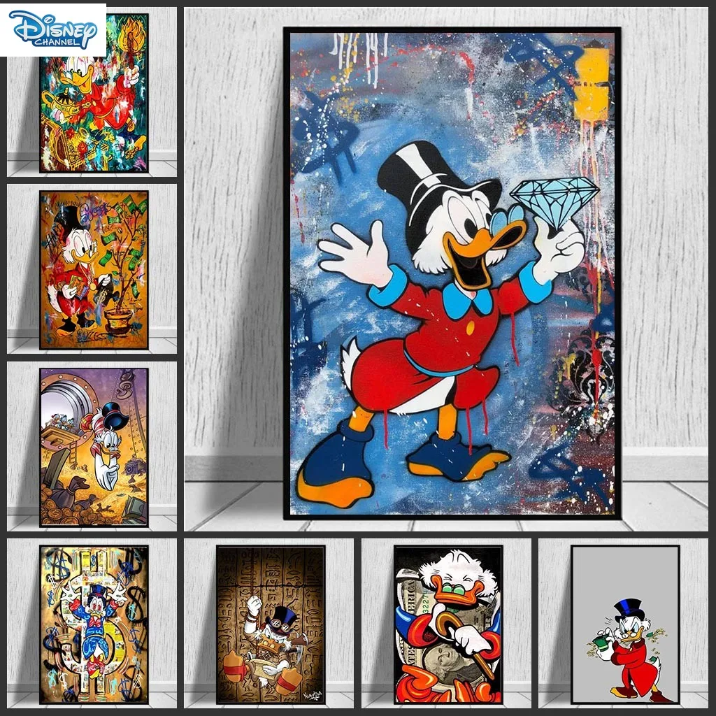 Disney Graffiti Art Donald Duck and Money Canvas Painting Street Art Poster and Print Wall Art Picture Room Decoration
Disney Graffiti Art Donald Duck and Money Canvas Painting Street Art Poster and Print Wall Art Picture Room Decoration