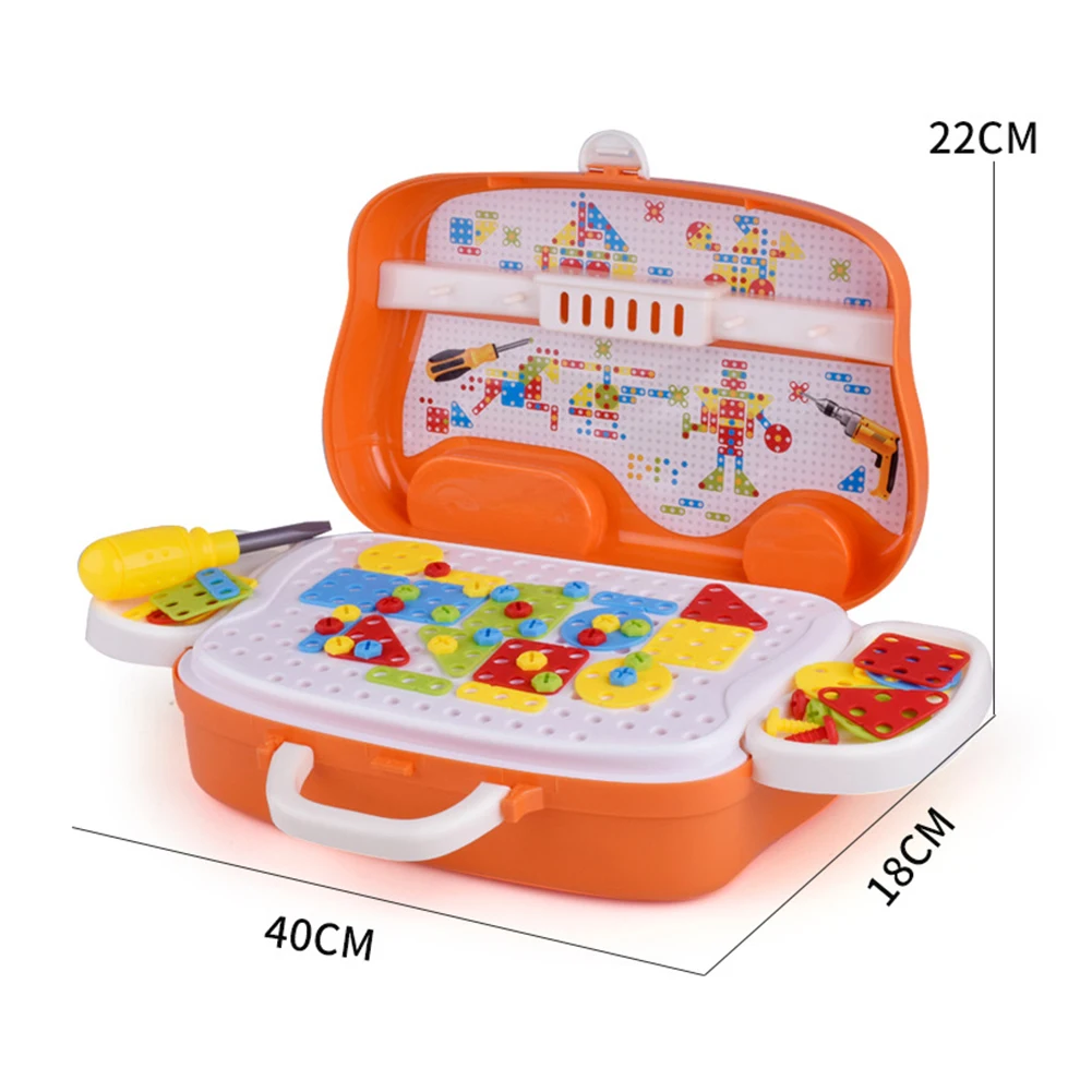 Realistic Drill Kit Suitcase Kids Pretend Play Handyman Educational Toy Features a sturdy boxes construction hard hat great gift
Realistic Drill Kit Suitcase Kids Pretend Play Handyman Educational Toy Features a sturdy boxes construction hard hat great gift