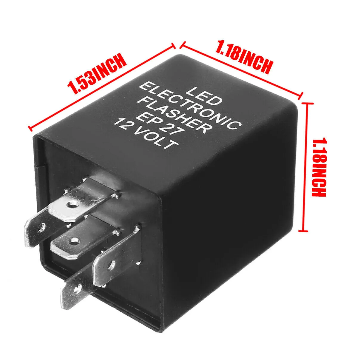 

12V Flasher Relay 5-pin Electronic Chrysler Double Flashing EP27 Five-legged Car Steering