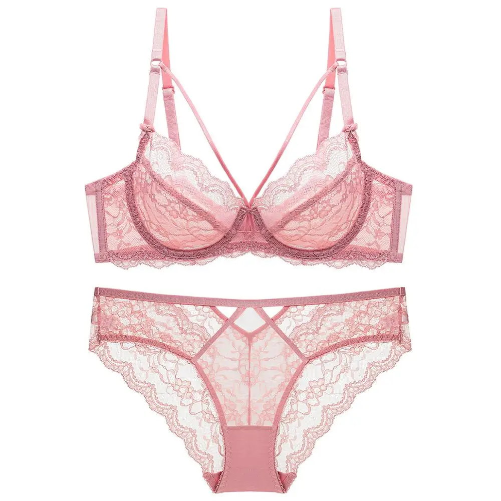 Comfortable and healthy Sexy Transparent Women lace bra set Big Size Steel bracket
Comfortable and healthy Sexy Transparent Women lace bra set Big Size Steel bracket