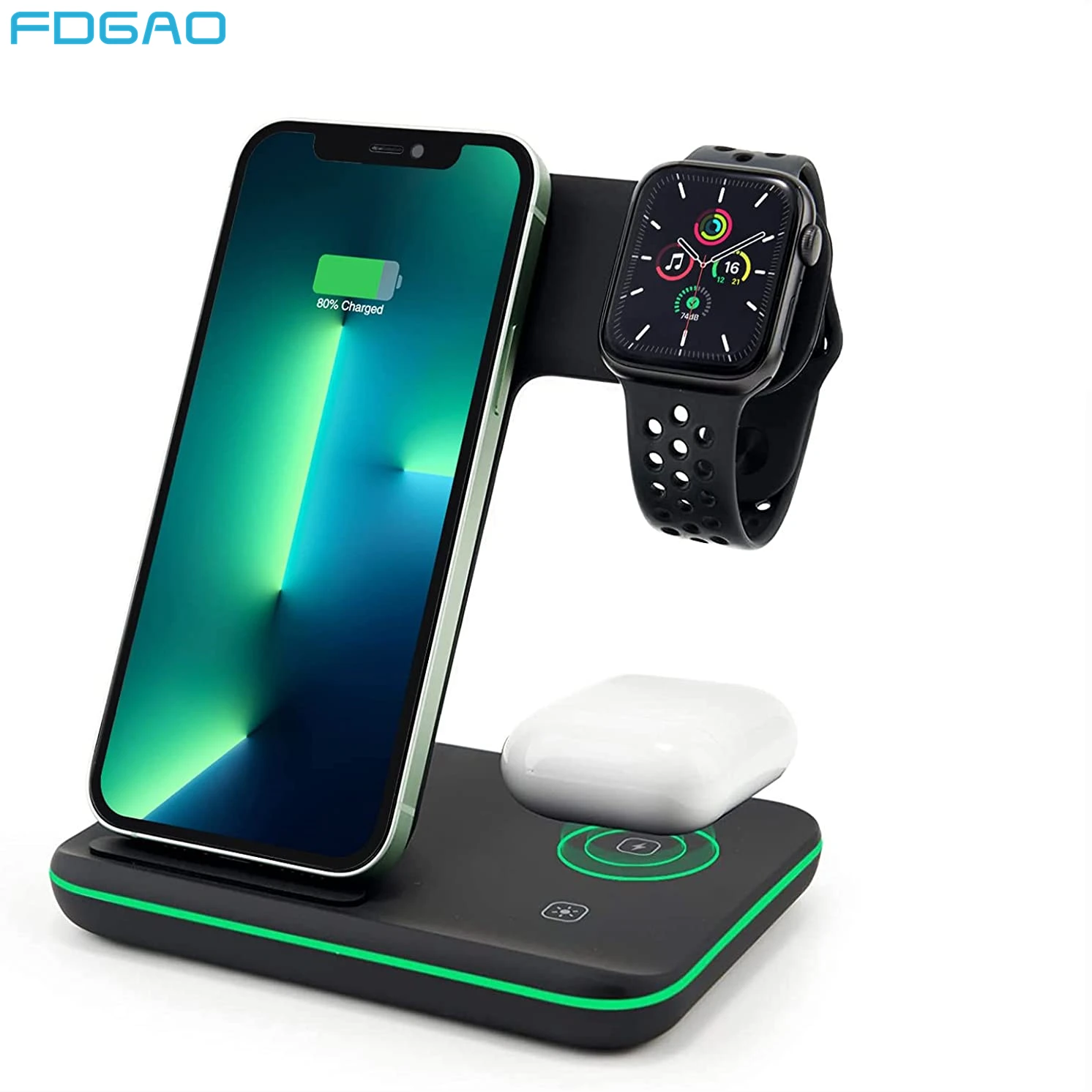 Беспроводная зарядная док-станция 3 в 1, 15 Вт, для Apple Watch iWatch 7 6 AirPods Pro iPhone 13 12 11 XS XR X 8
Беспроводная зарядная док-станция 3 в 1, 15 Вт, для Apple Watch iWatch 7 6 AirPods Pro iPhone 13 12 11 XS XR X 8