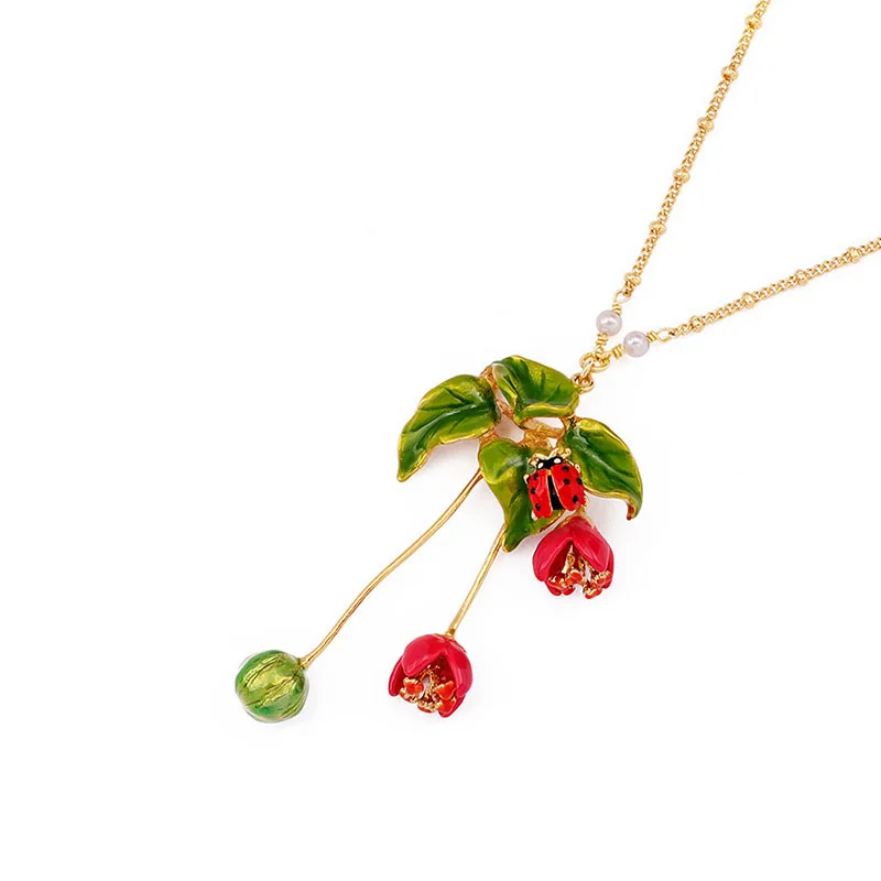 Boho Flowers with Leaves Pendant Chain Necklaces for Women Enamel Jewelry Gifts Beetle Choker Necklace Accessories Collier Femme
Boho Flowers with Leaves Pendant Chain Necklaces for Women Enamel Jewelry Gifts Beetle Choker Necklace Accessories Collier Femme