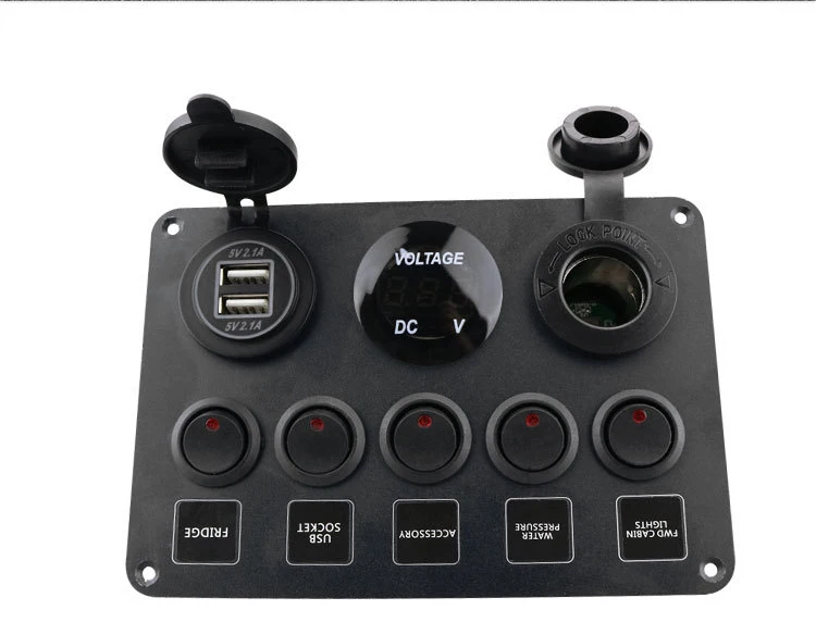 DC 12V-24V Car Boat RV Refitting 5-position switch voltmeter usb4.2a voltage display screen to high power
DC 12V-24V Car Boat RV Refitting 5-position switch voltmeter usb4.2a voltage display screen to high power