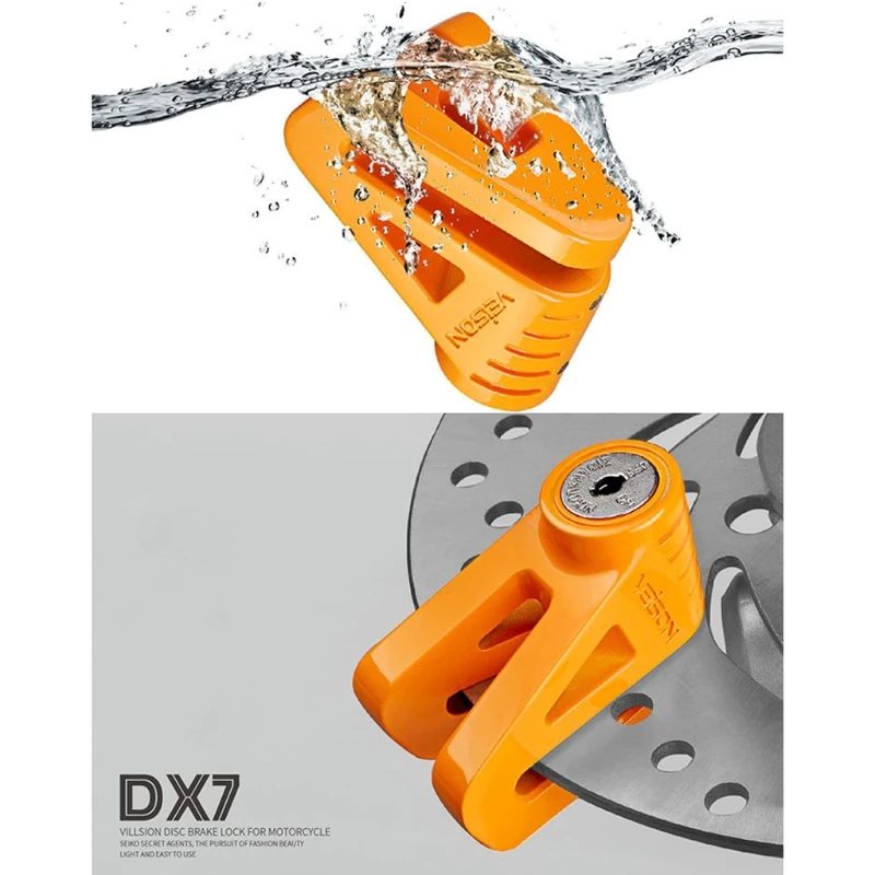 DX7 Multifunction Anti Theft Motorcycle Lock Scooter Bicycle Bike Disc Brake