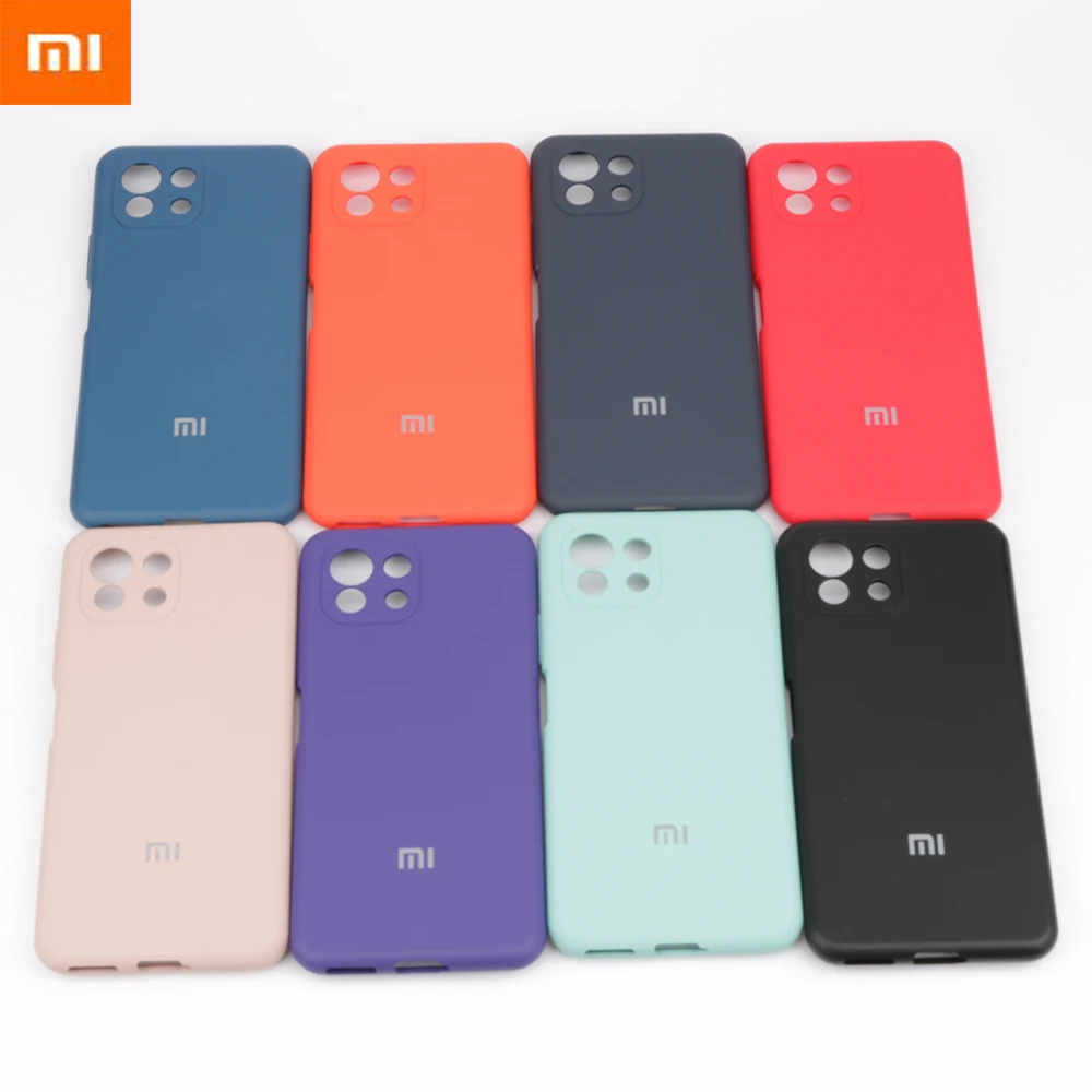 Чехол для Mi 11 чехол Xiaomi шелковистый мягкий жидкий силиконовый телефона защитный