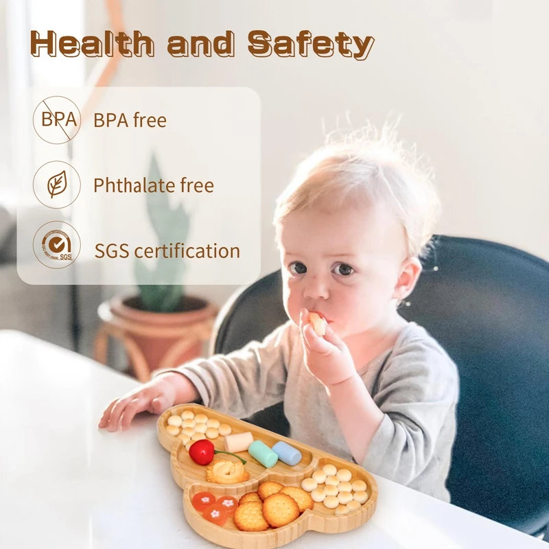 Let's Make Baby Feeding Bowl Bamboo Dinner Plate Cartoon Clouds Suction Plate Food Grade Anti-hot Tableware Children's Tableware
Let's Make Baby Feeding Bowl Bamboo Dinner Plate Cartoon Clouds Suction Plate Food Grade Anti-hot Tableware Children's Tableware