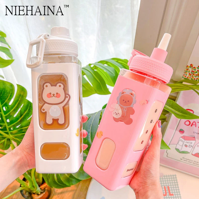 Pastel Water Bottle With 700ml Plastic Travel Tea Juice Milk Portable Cute Shaker Drink Bottle Gift
Pastel Water Bottle With 700ml Plastic Travel Tea Juice Milk Portable Cute Shaker Drink Bottle Gift