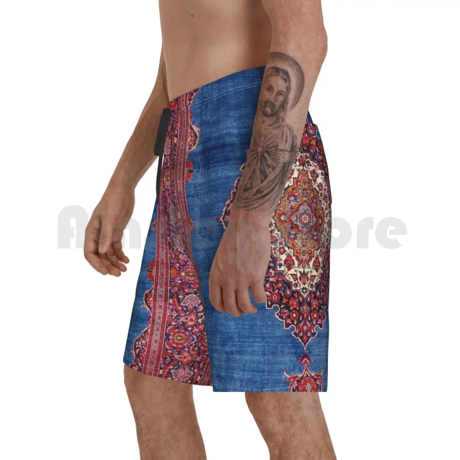 Пляжные шорты Шелковый Кашан центральный персидский ковер винтажный ковер персидский ковер 
Пляжные шорты Шелковый Кашан центральный персидский ковер винтажный ковер персидский ковер