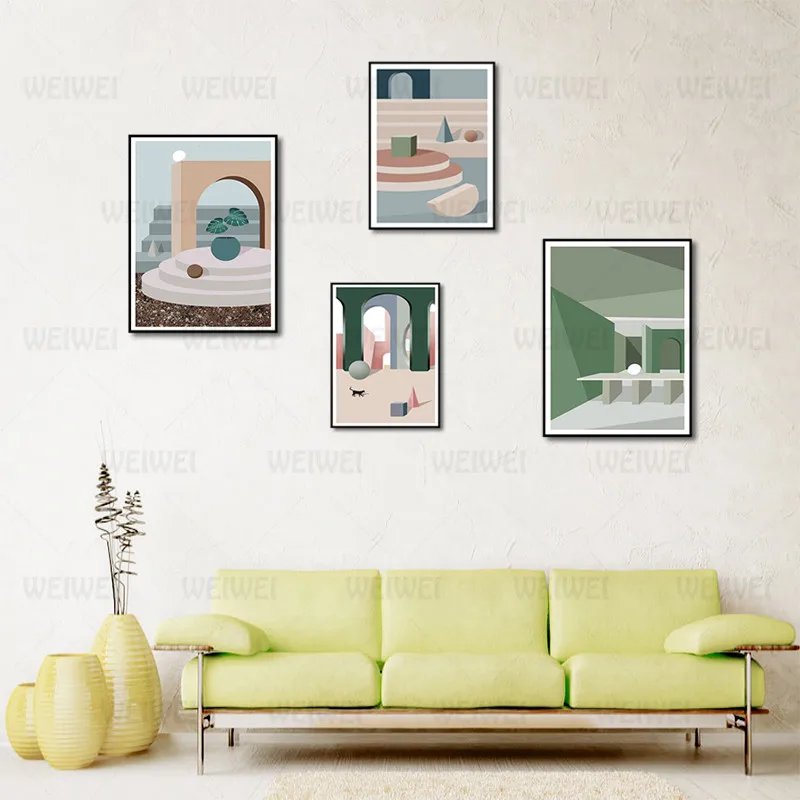 Nordic Style Poster Geometry Building Simple Bedroom Home Decoration Painting Canvas Painting Wall Art Hd Print
Nordic Style Poster Geometry Building Simple Bedroom Home Decoration Painting Canvas Painting Wall Art Hd Print