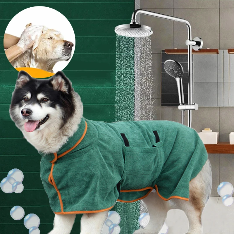 Халат для собак, супербыстросохнущее полотенце для домашних животных, мягкое теплое, сушильное полотенце регулируемого размера, подходит д... 
Халат для собак, супербыстросохнущее полотенце для домашних животных, мягкое теплое, сушильное полотенце регулируемого размера, подходит д...