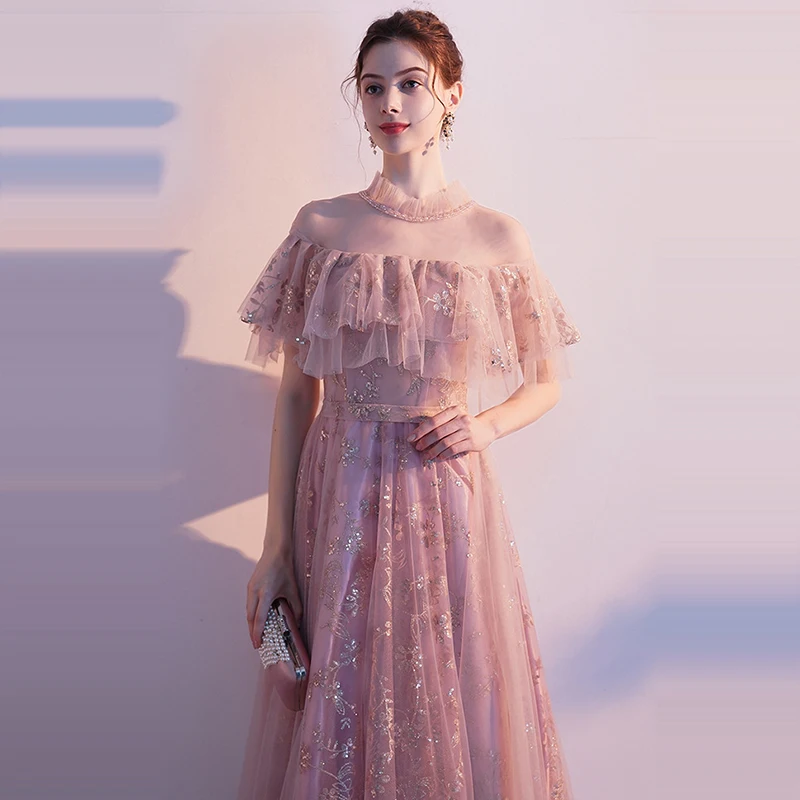 Floor-Length Evening Dress It's Yiiya K285 Ruched High Collar Short Sleeve Abendkleider A-Line Sequined Special Occasion Dresses
Floor-Length Evening Dress It's Yiiya K285 Ruched High Collar Short Sleeve Abendkleider A-Line Sequined Special Occasion Dresses