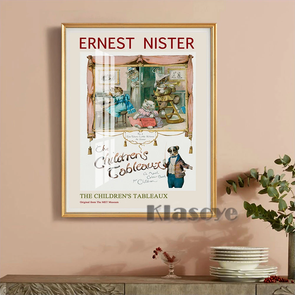 Ernest Nister Mobile Book Exhibition Art Prints Poster The Children's Tableaux Retro Canvas Painting Wall Picture Home Decor 
Ernest Nister Mobile Book Exhibition Art Prints Poster The Children's Tableaux Retro Canvas Painting Wall Picture Home Decor