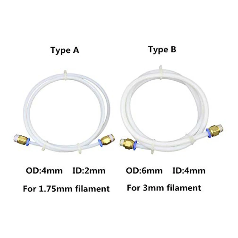 1 м трубчатые соединители для труб из ПТФЭ запчасти 3D принтеров J-Head Hotend V5 V6 75 мм 3 0