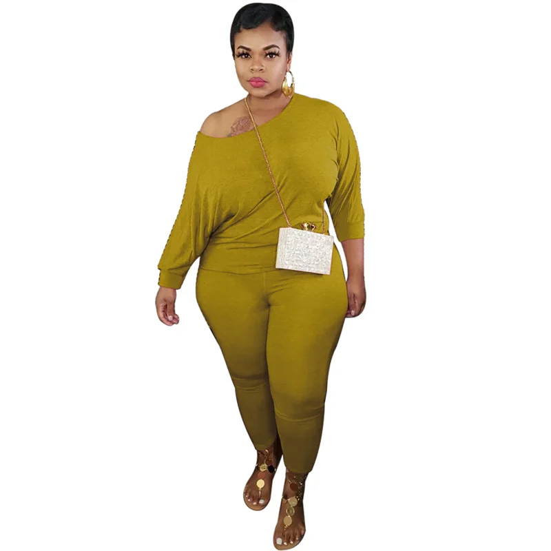 New Two Piece Set Plus Size Tracksuit For Women Full Sleeve Pullover Top Pencil Pants Matching Sets Solid Color Casual Outfits
New Two Piece Set Plus Size Tracksuit For Women Full Sleeve Pullover Top Pencil Pants Matching Sets Solid Color Casual Outfits