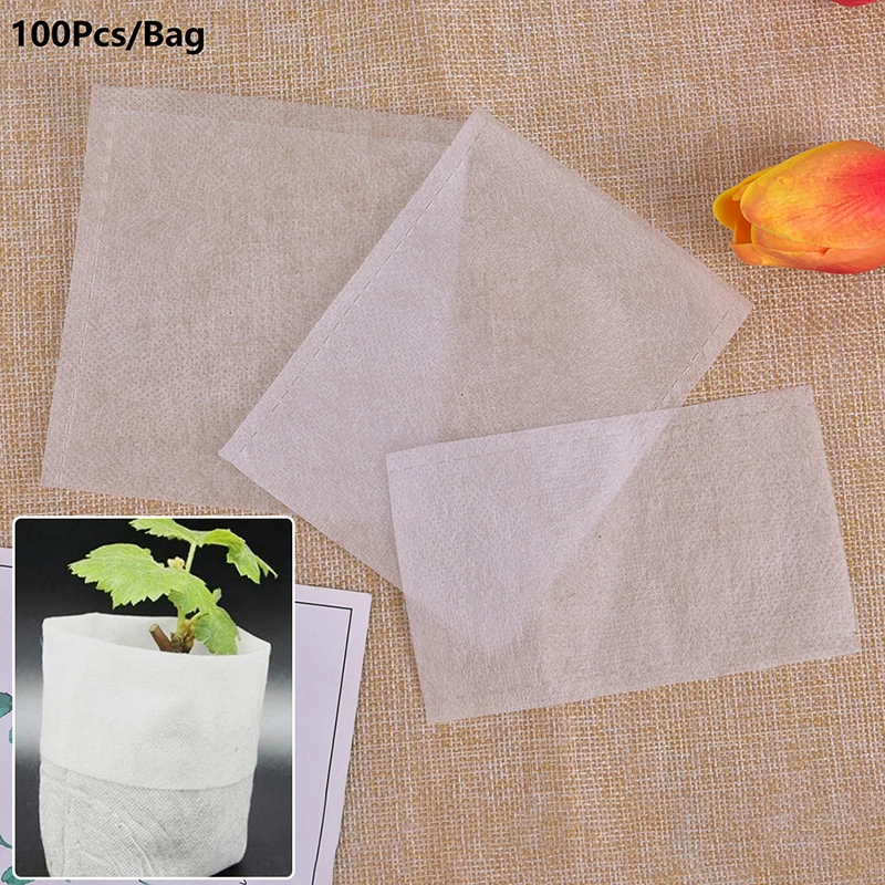 100pcs Seed Biodegradable Plant Nursery Bags Non Woven Fabric Grow Gardens Pots
100pcs Seed Biodegradable Plant Nursery Bags Non Woven Fabric Grow Gardens Pots