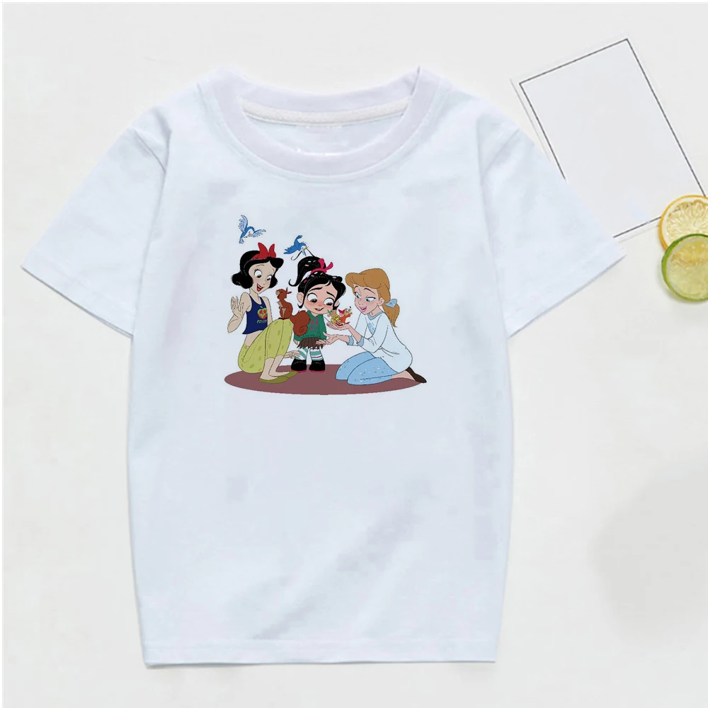 Baby Princess Friends Cartoon T-shirt Tee Clothes White Cotton O-neck Girls Streetwear Casual Kawaii Boys Short Sleeve T Shirt
Baby Princess Friends Cartoon T-shirt Tee Clothes White Cotton O-neck Girls Streetwear Casual Kawaii Boys Short Sleeve T Shirt