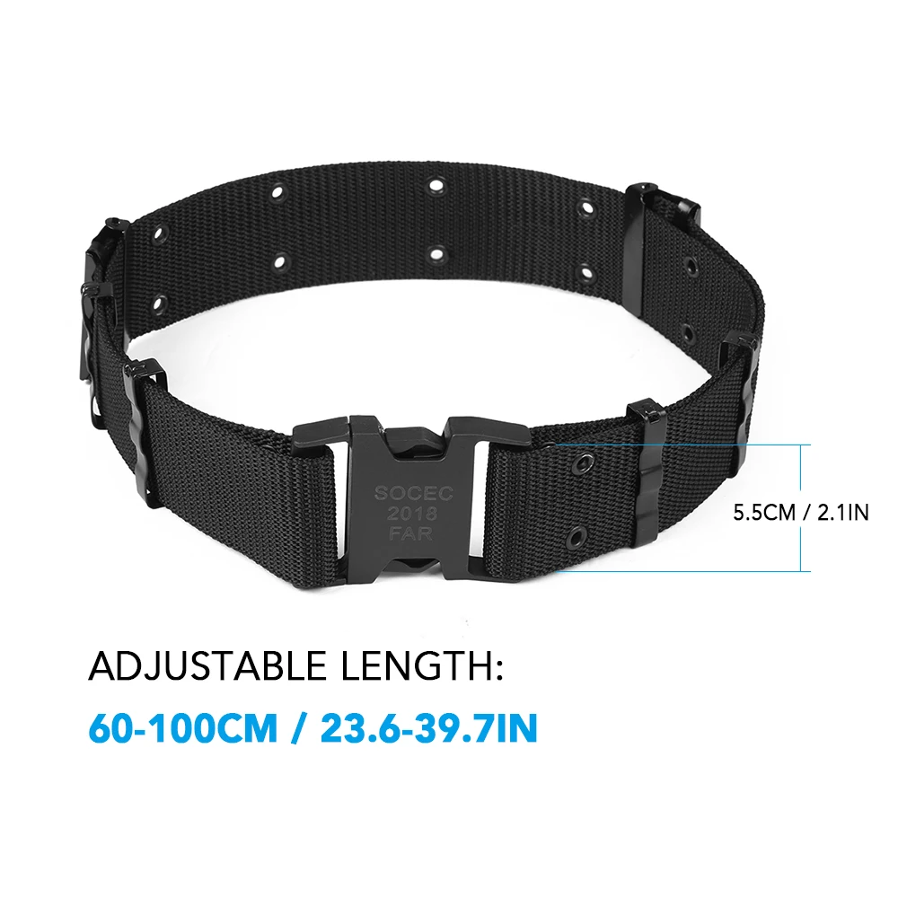 2 Pack Hunting Belt Men's Nylon Duty Belt Combat Utility Police Belt Load Bearing Waist Belt with Quick Release Buckle
2 Pack Hunting Belt Men's Nylon Duty Belt Combat Utility Police Belt Load Bearing Waist Belt with Quick Release Buckle