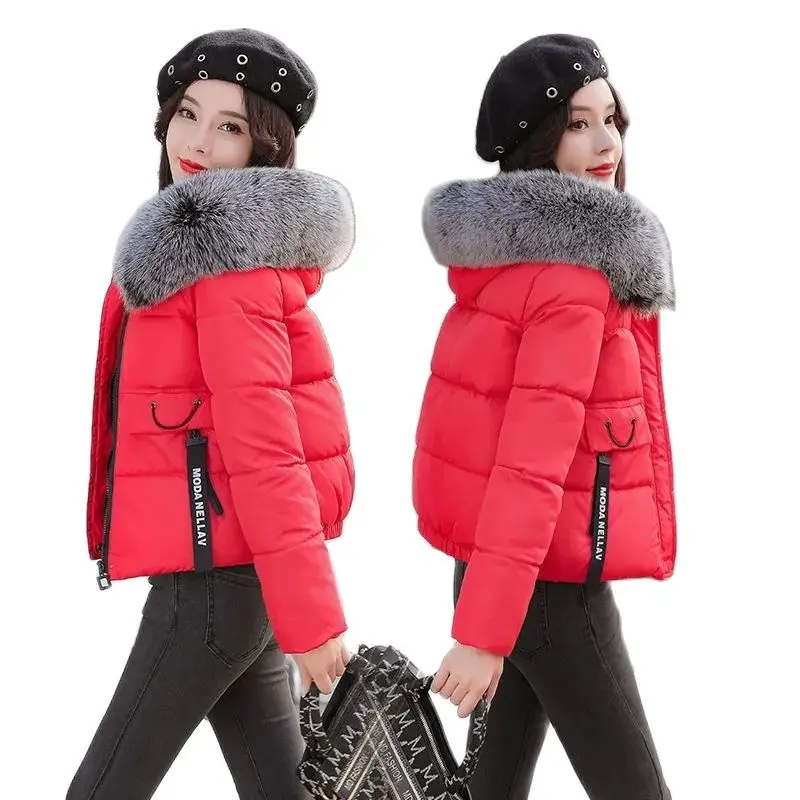 New 2021 Women's Cotton Outerwear Short Student Loose Femme Cotton-Padded Jacket Big Fur Collar Down Cotton Clothes Ladies Coats
New 2021 Women's Cotton Outerwear Short Student Loose Femme Cotton-Padded Jacket Big Fur Collar Down Cotton Clothes Ladies Coats