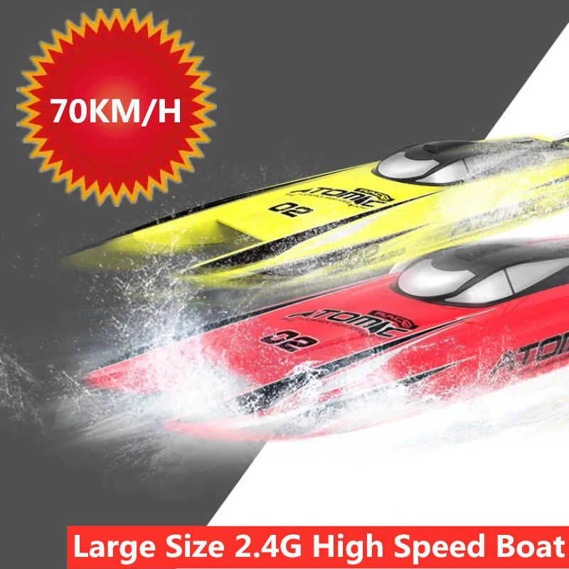 70KM/H High Speed Remote Control Racing Boat Double Motor Speedboat RTR Waterproof Brushless Motor Water Cooling 69CM Large
70KM/H High Speed Remote Control Racing Boat Double Motor Speedboat RTR Waterproof Brushless Motor Water Cooling 69CM Large