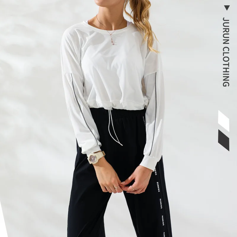 New Luminous Workout Clothes Women's Tight Sexy Workout Long Sleeve Running Training Quick Drying Clothes 
New Luminous Workout Clothes Women's Tight Sexy Workout Long Sleeve Running Training Quick Drying Clothes