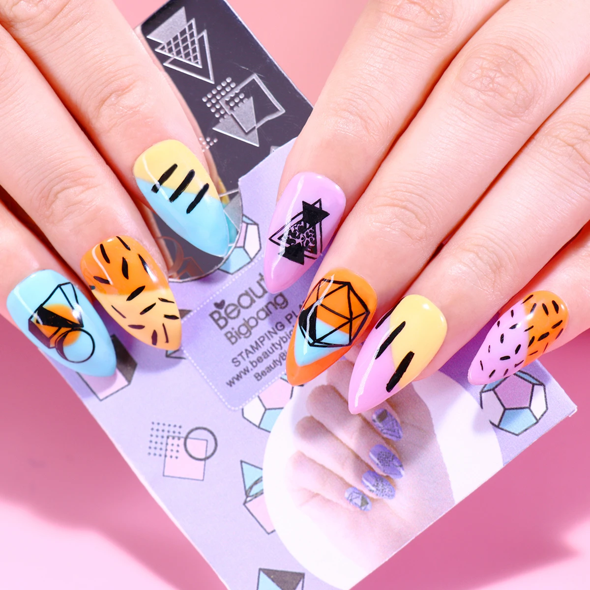 Трафареты BeautyBigBang для стемпинга ногтей геометрический куб шар круг треугольник Форма из нержавеющей стали шаблон штампа для дизайна ногтей...
Трафареты BeautyBigBang для стемпинга ногтей геометрический куб шар круг треугольник Форма из нержавеющей стали шаблон штампа для дизайна ногтей...