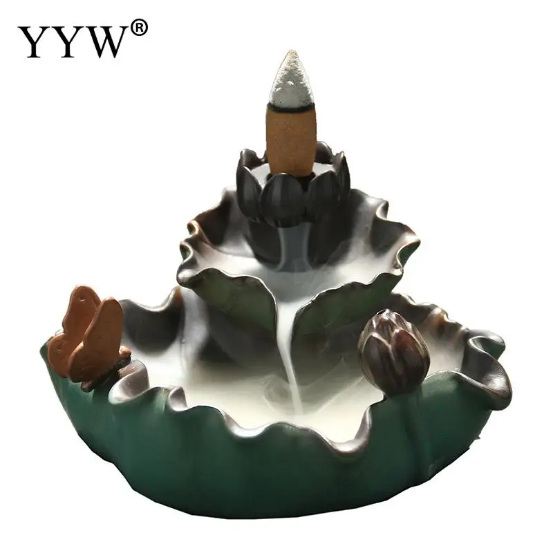 Backflow Incense Waterfall Incense Burner Ceramic Incense Burner Holder Smoke Waterfall Censer Aroma Burner Buddha Decoration
Backflow Incense Waterfall Incense Burner Ceramic Incense Burner Holder Smoke Waterfall Censer Aroma Burner Buddha Decoration