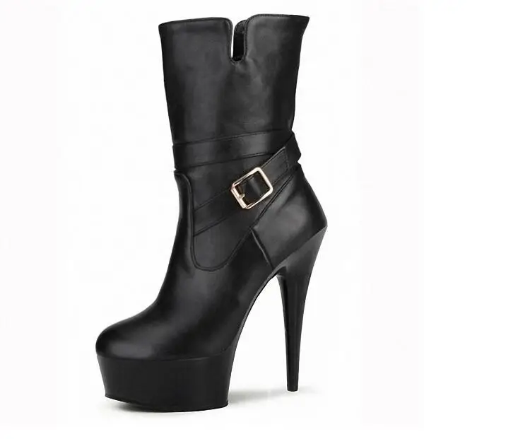 15cm hate sky high super high heel boots low boots hollow belt buckle female
15cm hate sky high super high heel boots low boots hollow belt buckle female