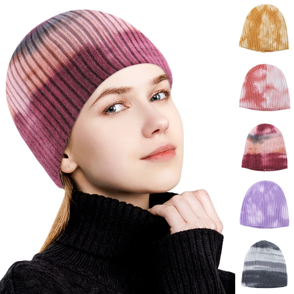 Tie-Dye Beanies Hat Women Autumn Winter 2021 New Cotton Knitted Skullies Caps Fashion Girls Keep Warm Hats
Tie-Dye Beanies Hat Women Autumn Winter 2021 New Cotton Knitted Skullies Caps Fashion Girls Keep Warm Hats