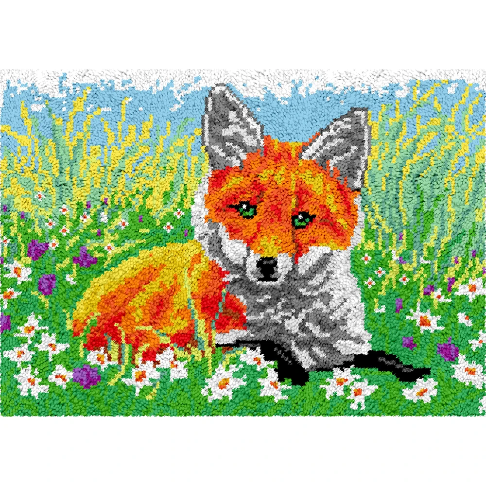 Carpet embroidery set with Pre-Printed Pattern Cross-stitch Crafts for adults Fox Rug making kits Canvas plastic Tapestry
Carpet embroidery set with Pre-Printed Pattern Cross-stitch Crafts for adults Fox Rug making kits Canvas plastic Tapestry