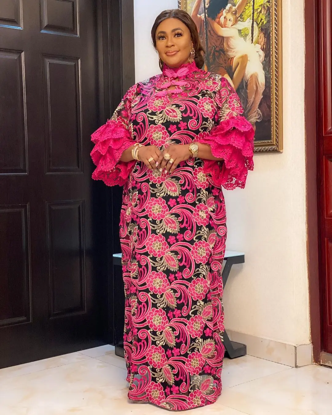 African Dresses for Women 2021 New African Clothes Dashiki Lace Grand Boubou Robe Africaine Femme Bazin
African Dresses for Women 2021 New African Clothes Dashiki Lace Grand Boubou Robe Africaine Femme Bazin