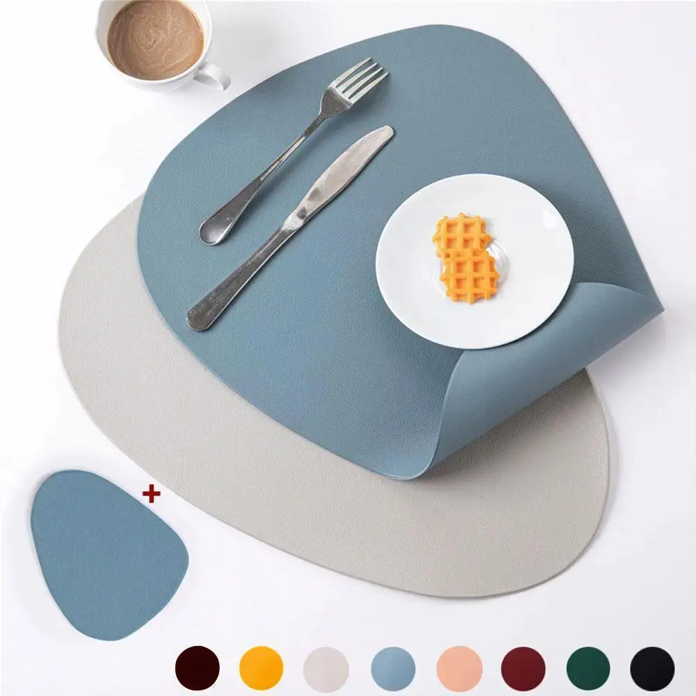 Household Triangular Leather Placemats Creative European Style Mat Leather Placemats Placemats Cup Oil-proof Heat-insulatin F9Z2
Household Triangular Leather Placemats Creative European Style Mat Leather Placemats Placemats Cup Oil-proof Heat-insulatin F9Z2