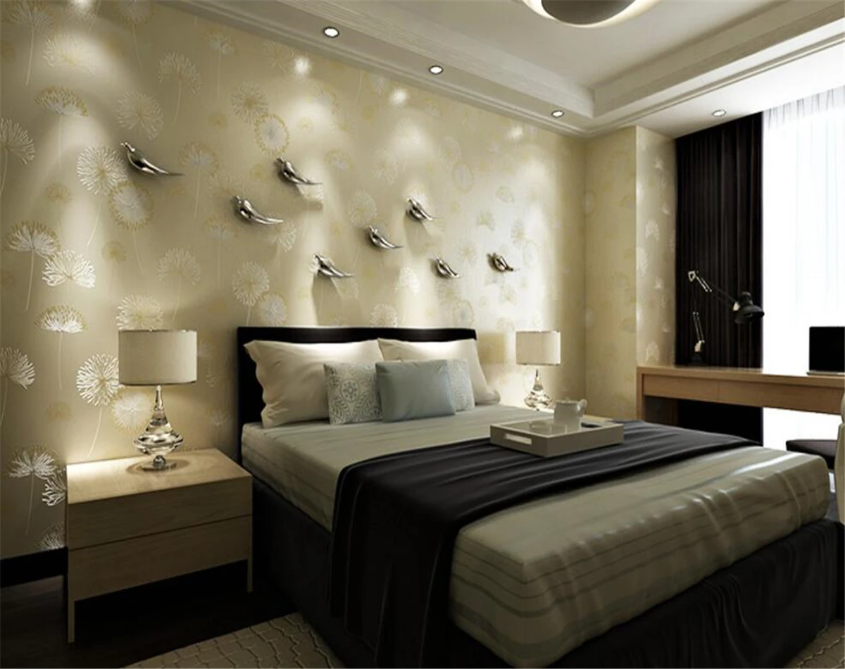 beibehang Non - woven wallpaper cozy bedroom pastoral wallpaper modern simple living room television background wall dandelion
beibehang Non - woven wallpaper cozy bedroom pastoral wallpaper modern simple living room television background wall dandelion