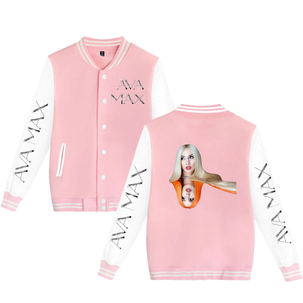 Ava Max Baseball Jacket Classic Women Men Hoodies Sweatshirt Pop Baseball Uniform Casual Coat Oversize
Ava Max Baseball Jacket Classic Women Men Hoodies Sweatshirt Pop Baseball Uniform Casual Coat Oversize