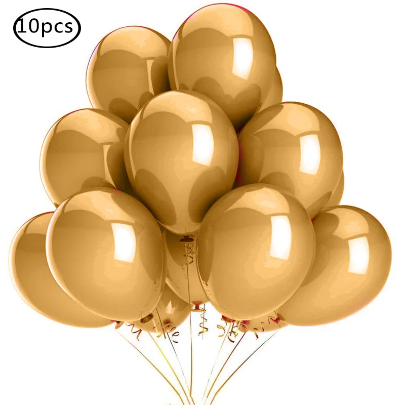 10 pcs 12inch Gold Sliver Black Latex Balloons Mixed Metallic Helium Wedding Birthday Party Decorations kid's Toy globos
10 pcs 12inch Gold Sliver Black Latex Balloons Mixed Metallic Helium Wedding Birthday Party Decorations kid's Toy globos