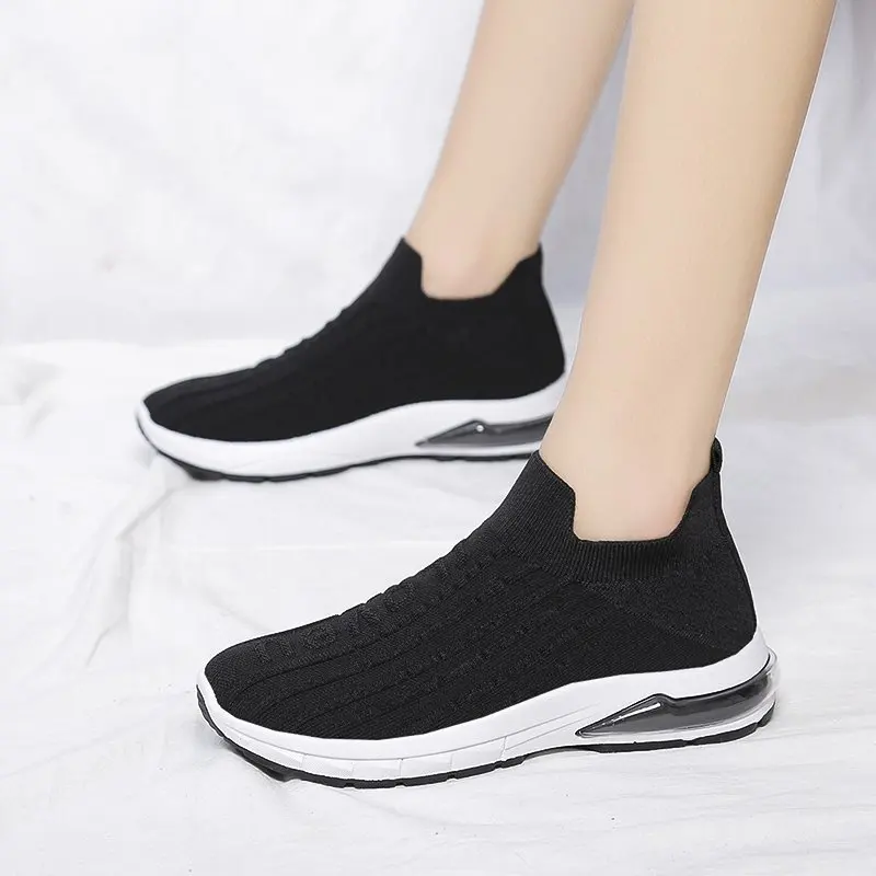 Sports And Leisure Single Shoes Women 2021 Spring New Elastic Socks Shoes Flying Woven One Pedal Student Breathable Running Shoe
Sports And Leisure Single Shoes Women 2021 Spring New Elastic Socks Shoes Flying Woven One Pedal Student Breathable Running Shoe