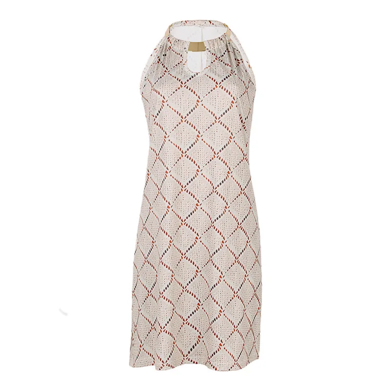 Women Sexy Printed Dress Metal Halter Seelveless Nightclub Dress 2021 New European American Style Summer Dress S-XXL
Women Sexy Printed Dress Metal Halter Seelveless Nightclub Dress 2021 New European American Style Summer Dress S-XXL