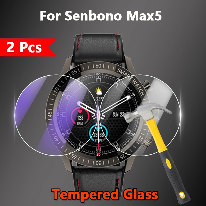 2Pcs For Senbono Max5 Max 5 1.32" SmartWatch 2.5D HD Clear / Anti Purple Light 9H Tempered Glass Guard Screen Protector Film
2Pcs For Senbono Max5 Max 5 1.32" SmartWatch 2.5D HD Clear / Anti Purple Light 9H Tempered Glass Guard Screen Protector Film