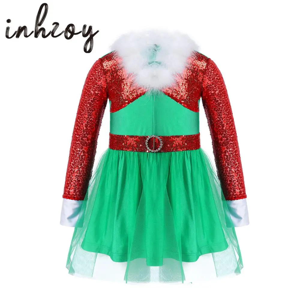 Kids Girls Ballet Dress Shiny Sequins Long Sleeve Mesh Dance Dress Children Christmas Costume Cosplay Performance Dancewear
Kids Girls Ballet Dress Shiny Sequins Long Sleeve Mesh Dance Dress Children Christmas Costume Cosplay Performance Dancewear