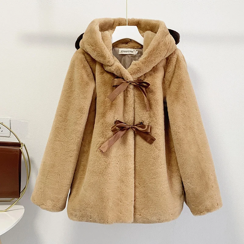 2021 Autumn And Winter Imitation Fur Coat Women's Artificial Bear Ear Hooded Rex Rabbit Furry Lovely The New Listing Fashion
2021 Autumn And Winter Imitation Fur Coat Women's Artificial Bear Ear Hooded Rex Rabbit Furry Lovely The New Listing Fashion