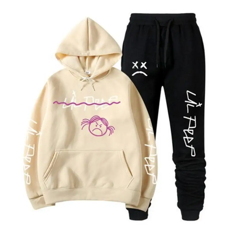 RIP Lil Peep Sudadera con capucha conjuntos de para hombre/mujer invierno clido polar sudaderas + Pantalones de trajes Hip Hop
RIP Lil Peep Sudadera con capucha conjuntos de para hombre/mujer invierno clido polar sudaderas + Pantalones de trajes Hip Hop
