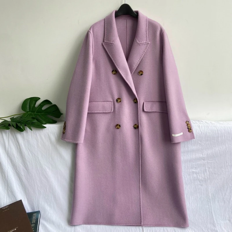 2020 Sided Cashmere Jacket Women Winter High End Lapel Double Breasted Loose Plus Size Handmade Long Wool Coat
2020 Sided Cashmere Jacket Women Winter High End Lapel Double Breasted Loose Plus Size Handmade Long Wool Coat