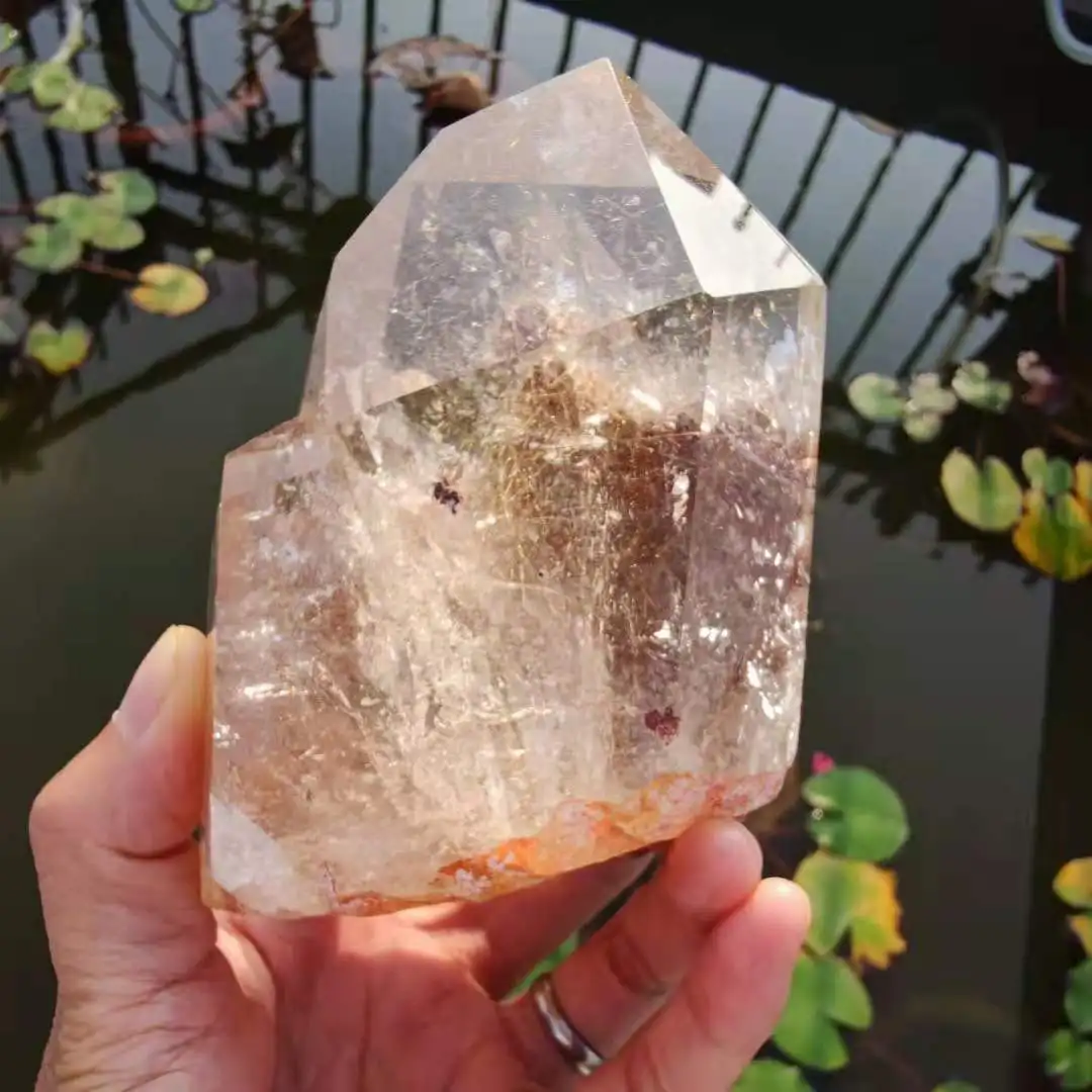 Healing Crystal Tower Natural Rutile Quartz with Mineral Inclusion Chakra Stone Feng Shui Home Decoration Spiritual Meditation
Healing Crystal Tower Natural Rutile Quartz with Mineral Inclusion Chakra Stone Feng Shui Home Decoration Spiritual Meditation