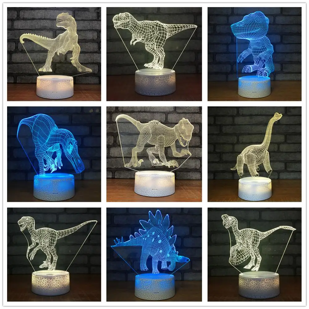 СВЕТОДИОДНЫЙ ночник в виде динозавра, 3D акриловый Настольный светильник с USB, 7 меняющихся цветов, украшение для спальни, детской комнаты, ос...
СВЕТОДИОДНЫЙ ночник в виде динозавра, 3D акриловый Настольный светильник с USB, 7 меняющихся цветов, украшение для спальни, детской комнаты, ос...