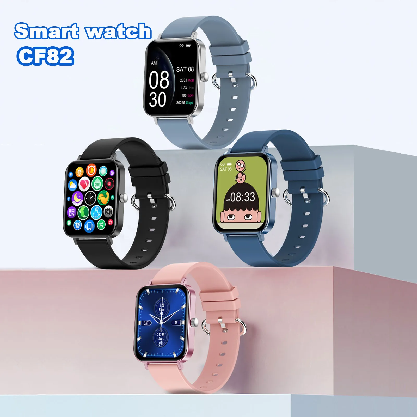Smart Watches Cf82 Heart Rate Blood Pressure Monitoring Track Movement Smart Watch Wristband Sports Watches Smart Band
Smart Watches Cf82 Heart Rate Blood Pressure Monitoring Track Movement Smart Watch Wristband Sports Watches Smart Band